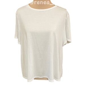 Old Navy Active Classic White Short Sleeve Flyaway Back Tee Size XL Sporty